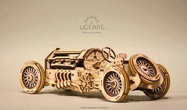 UGEARS U-9 Grand Prix Rennwagen - mechanischer Holzbausatz – Bild 8