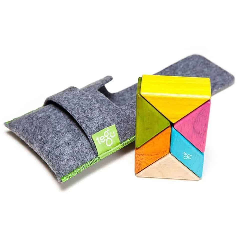Tegu Magnetische Holzbausteine Bunt (1) Tegu Magnetische Holzbausteine Bunt 6 Teile
