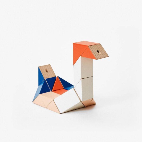 Snake Blocks Blue & Pink