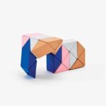 Snake Blocks Pink & Beige