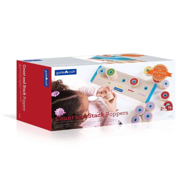 Guidecraft Count & Stack Poppers – Zähl- & Steckspiel mit PLOPP-Verbindern – Bild 2