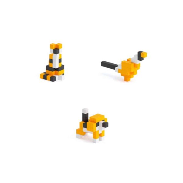 PIXIO Orange Animals – magnetische Bausteine – Story Series – kreatives Pixel-Bauen für Kinder & Erwachsene – Bild 5