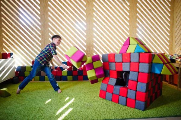 JollyHeap – Kreativ-Set 100 Teile – weiche XXL Magnetbausteine in 4 Formen für Kinder – Bild 14