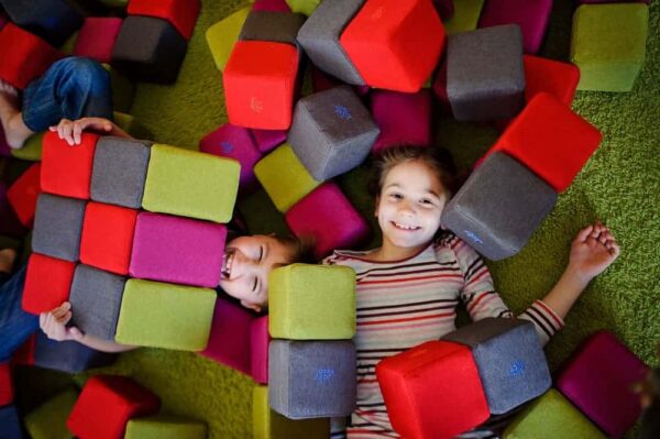 JollyHeap – Kreativ-Set 100 Teile – weiche XXL Magnetbausteine in 4 Formen für Kinder – Bild 16