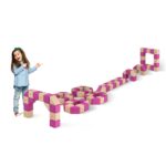 JollyHeap – Basic Set 100 weiche XXL-Magnetbausteine in 2 Formen für Kinder