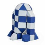 JollyHeap – Kreativ-Set 100 Teile – weiche XXL Magnetbausteine in 4 Formen für Kinder