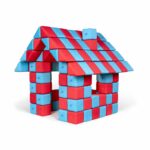 JollyHeap – Little House – 150 weiche XXL Magnetbausteine-Set für große Bauprojekte – für Kinder