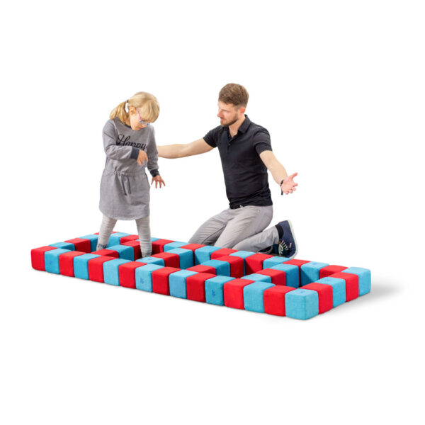 JollyHeap – Little House – 150 weiche XXL Magnetbausteine-Set für große Bauprojekte – für Kinder