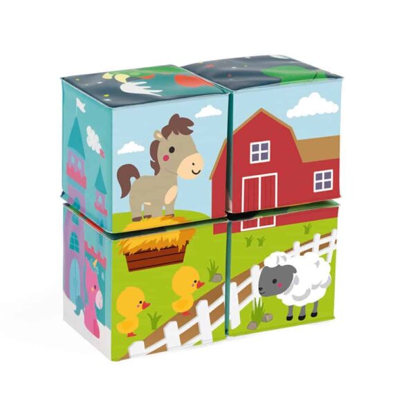 Janod Badespielzeug Motivwürfel 4 Stück – Bild 5