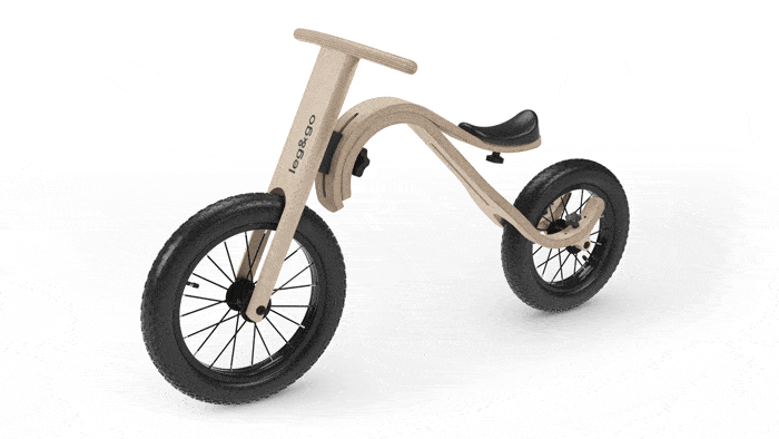 leg&go balance bike to downhill bike transformation
