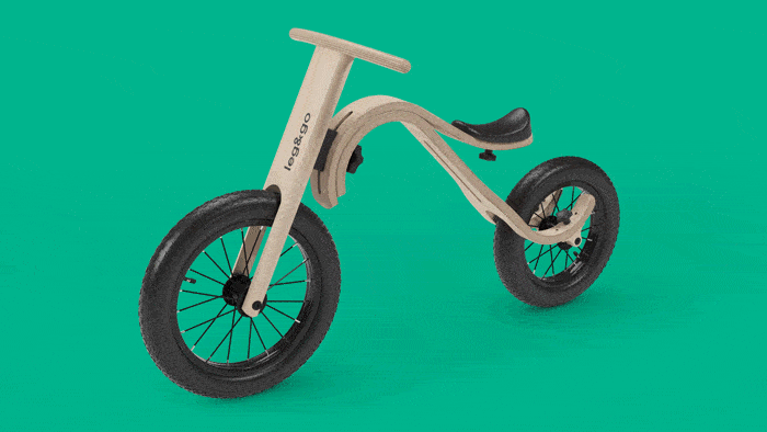 leg&go balance bike to tricycle transformation