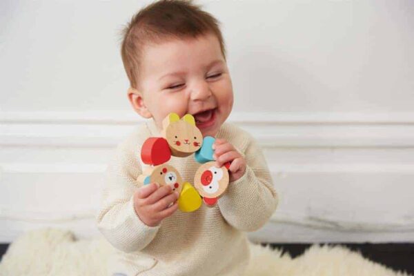 Petit Collage Holz Greifling Tiere