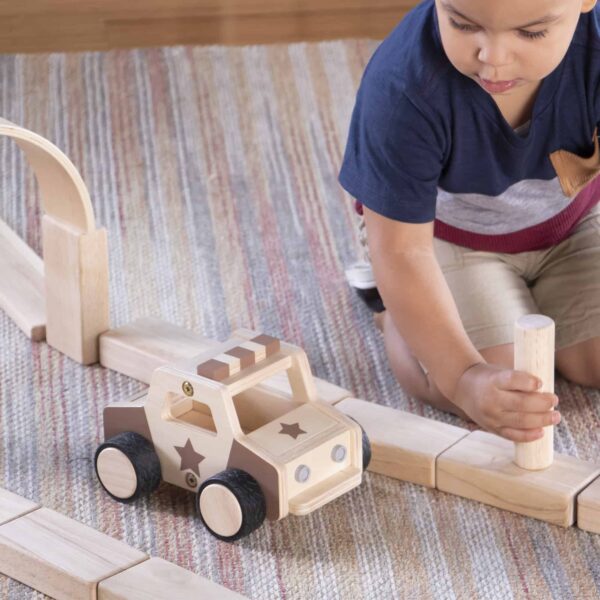 Guidecraft Holzfahrzeuge - Polizeiauto