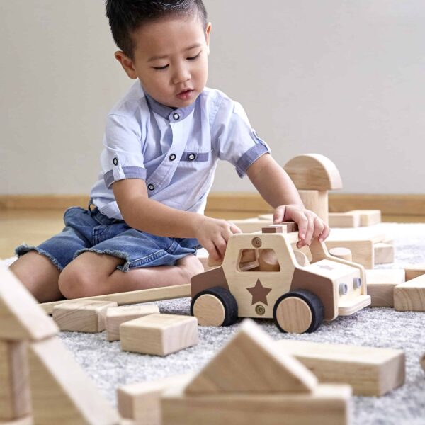 Guidecraft Holzfahrzeuge - Polizeiauto