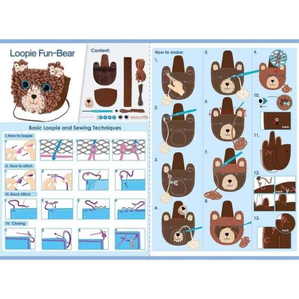 Avenir Loopie Bär - Nähset Plüschtasche (6)