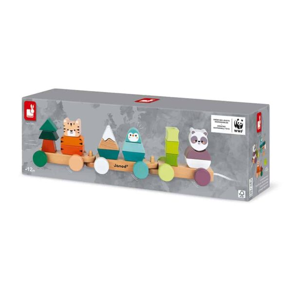 Janod Nachziehzug Tiger Panda Pinguin (2)