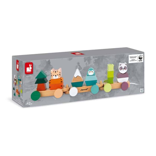 Janod Nachziehzug Tiger Panda Pinguin (2)