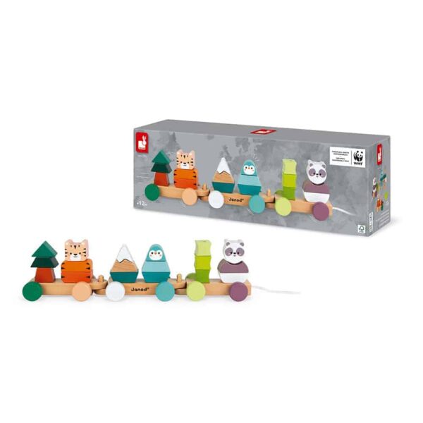 Janod Nachziehzug Tiger Panda Pinguin (2)