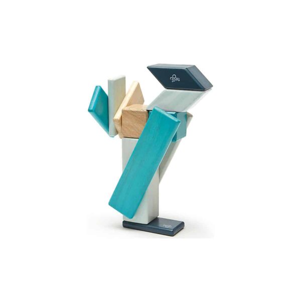 Tegu Magnetische Holzbausteine Blau 14 Teile (5)