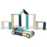 Tegu Magnetische Holzbausteine Blau 42 Teile (1)