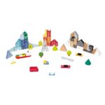 Janod Kubix 60 Bausteine + Puzzle Die Stadt
