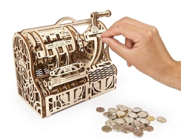 UGEARS Registrierkasse - mechanischer Holzbausatz