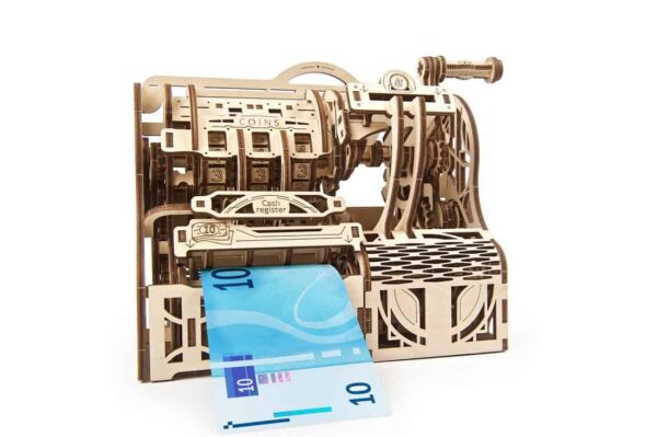 UGEARS Registrierkasse - mechanischer Holzbausatz
