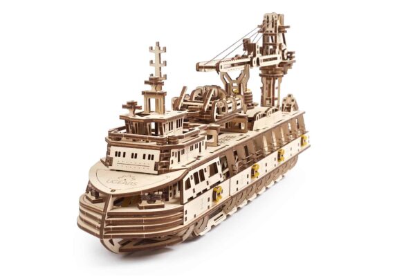 UGEARS Forschungsschiff - mechanischer Holzbausatz – Bild 2