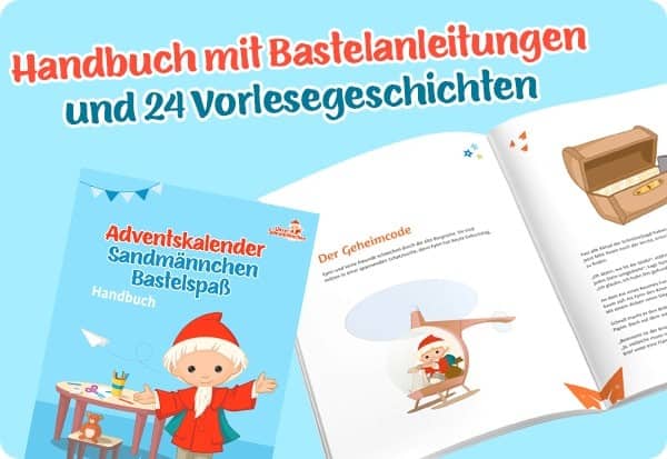Adventskalender Sandmännchen Bastelspaß Adventskalender Sandmännchen Bastelspaß