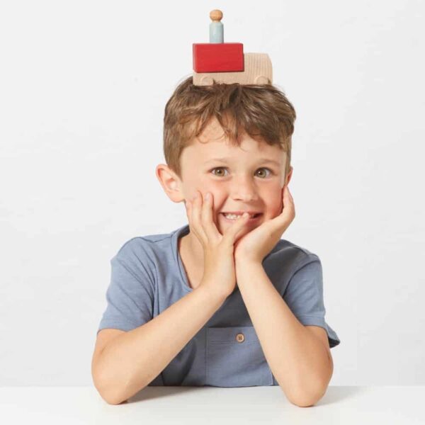 Lubulona - Holzlastwagen Rot