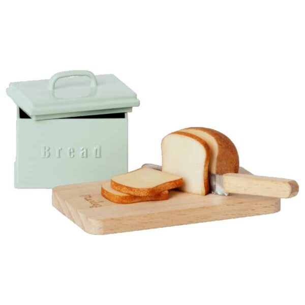 Maileg Miniatur Brot Box mit Schneidebrett und Messer
