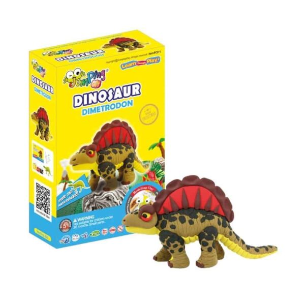 Jumping Clay Colorful Dinosaurs - Dimetrodon