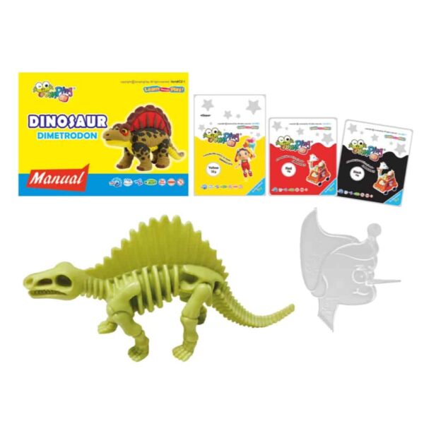 Jumping Clay Colorful Dinosaurs - Dimetrodon (2)