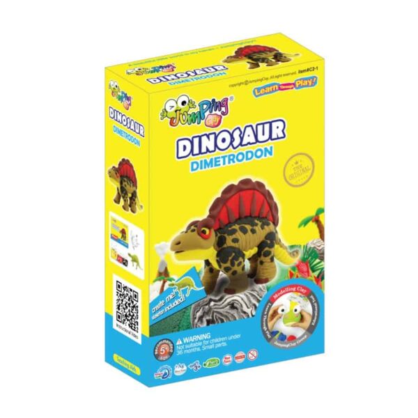 Jumping Clay Colorful Dinosaurs - Dimetrodon – Bild 3