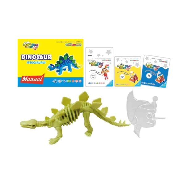Jumping Clay Colorful Dinosaurs - Stegosaurus (3)