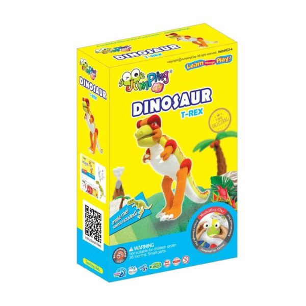Jumping Clay Colorful Dinosaurs - T-Rex (2)