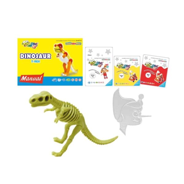 Jumping Clay Colorful Dinosaurs - T-Rex – Bild 3