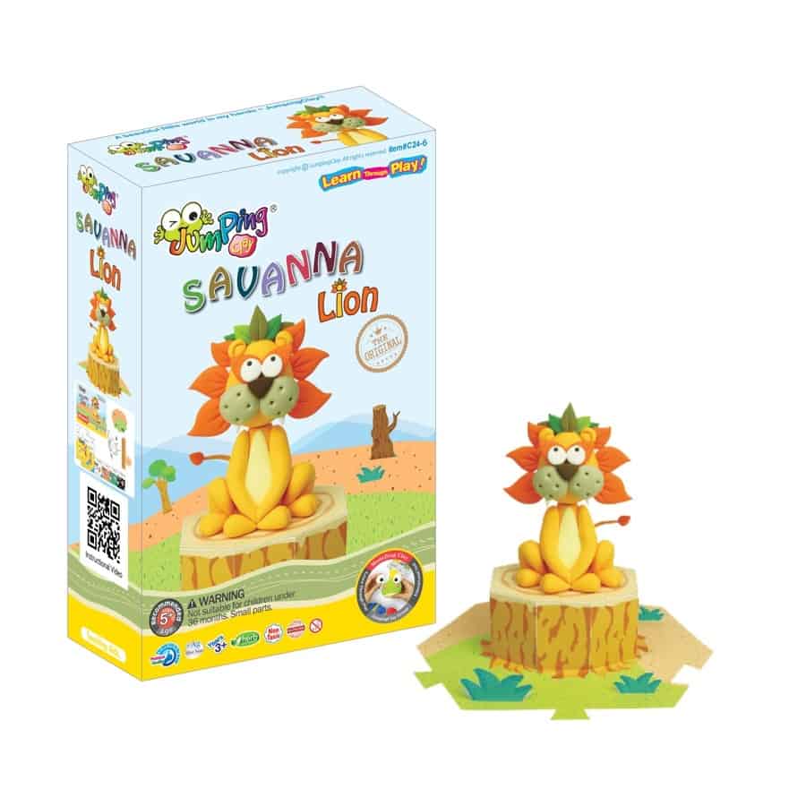 Jumping Clay Savanna - Lion (1) Jumping Clay Savanna - Lion