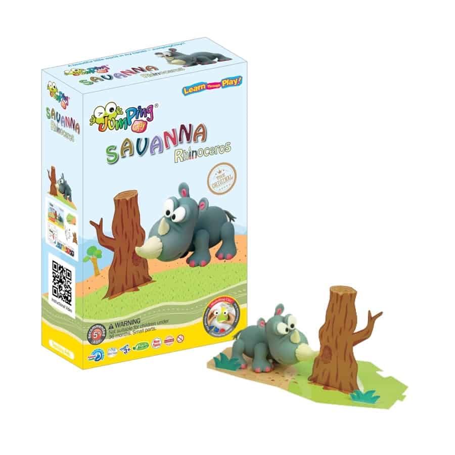 Jumping Clay Savanna - Rhinoceros (1) Jumping Clay Savanna - Rhinoceros