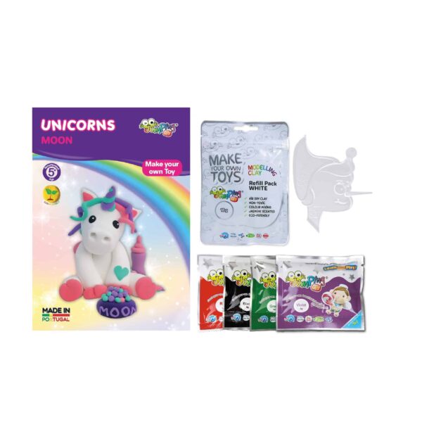 Jumping Clay Unicorns - Moon