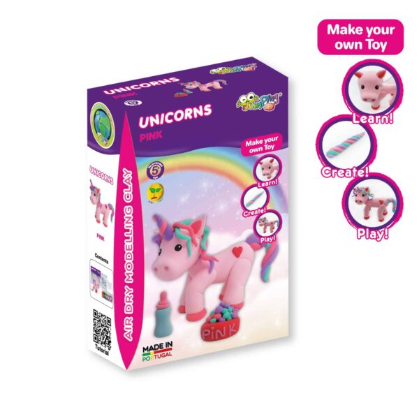 Jumping Clay Unicorns - Pink