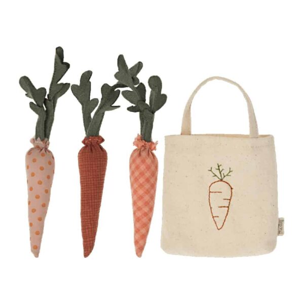 Maileg Karotten in Einkaufstasche