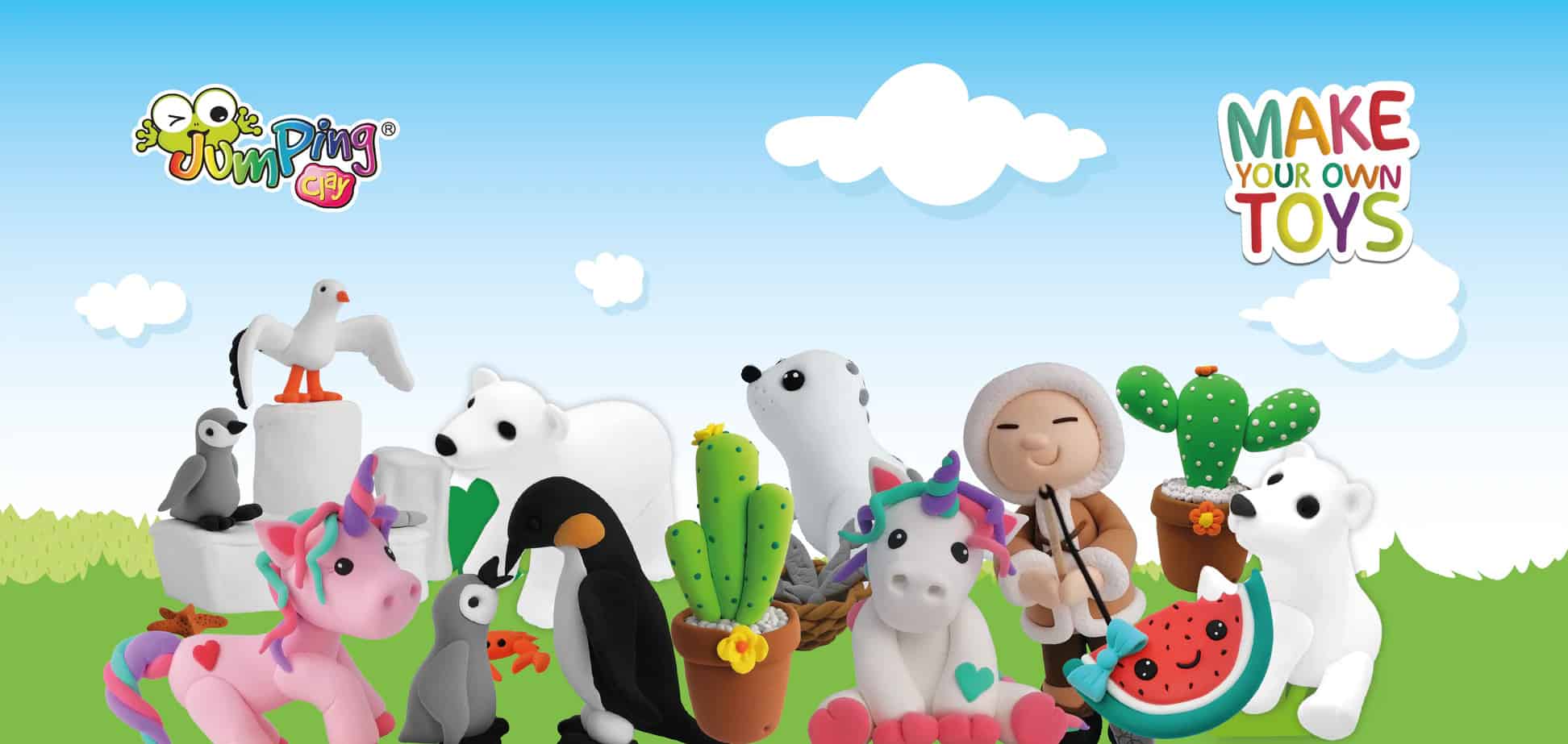 Modelliermasse für Kinder – 8 Gründe für Jumping Clay Banner