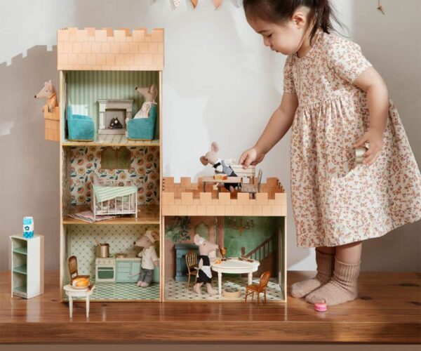 Maileg goldener Stuhl - Maus (2)