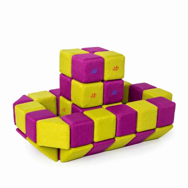 JollyHeap – Set Medium 50 weiche XXL-Magnetbausteine für Kinder – Bild 17