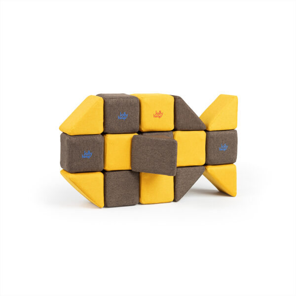 JollyHeap – Set Medium 50 weiche XXL-Magnetbausteine für Kinder