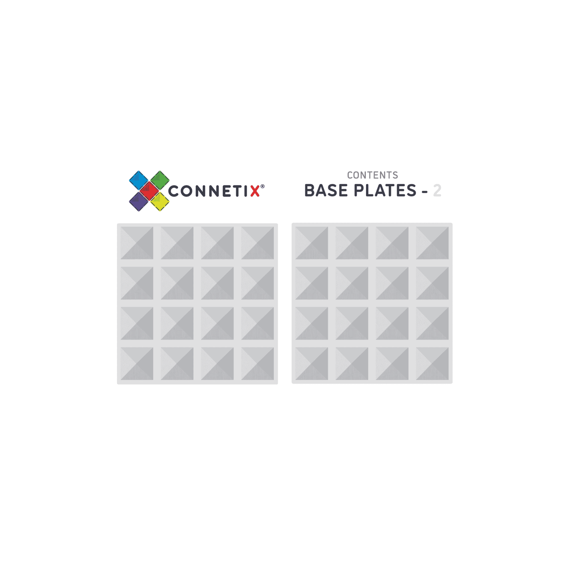 Connetix Clear Base Plate Pack - 2 Stück (1) Connetix Clear Base Plate Pack - 2 Stück (1)