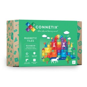 Connetix Rainbow Creative Pack – 102-tlg. Magnetbaukasten für Kinder