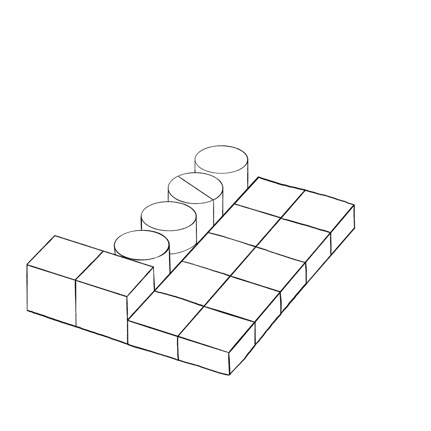 Cuboro Holzkugelbahn - Junior Starter Set