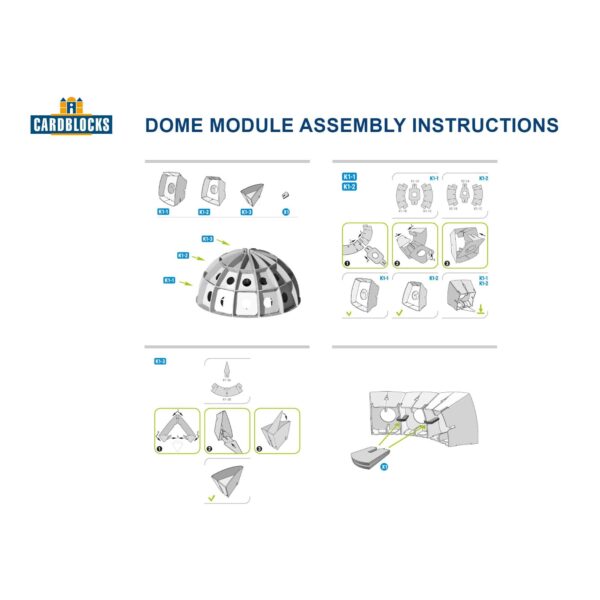 Cardblocks Kuppel Set - 36 Pappbausteine (2)